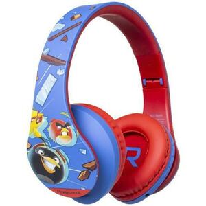 Casti pentru copii wireless PowerLocus P2 Angry Birds, Microfon (Albastru/Rosu) imagine
