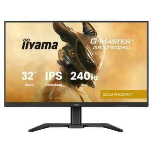 Monitor Gaming IPS LED Iiyama 31.5inch GB3290QSU-B1, QHD (2560 x 1440), HDMI, DisplayPort, Boxe, Pivot, 240 Hz, 1 ms (Negru) imagine