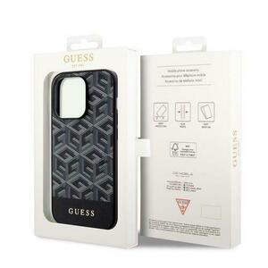 Husa Protectie Spate Guess GCube Stripes MagSafe pentru Apple iPhone 15 Pro Max (Negru) imagine