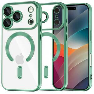 Husa MagSafe pentru Apple iPhone 17 Pro, Techsuit, Luxury Crystal, Verde Deschis imagine