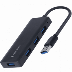Hub USB Gembird UHB-U3P4-03, 4x USB (Negru) imagine