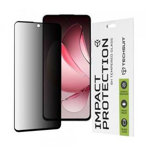Folie de protectie Ecran Privacy Techsuit pentru Oppo Reno13 FS 5G / Reno13 F 4G / Reno13 F, Sticla Securizata, Full Glue, 111D imagine