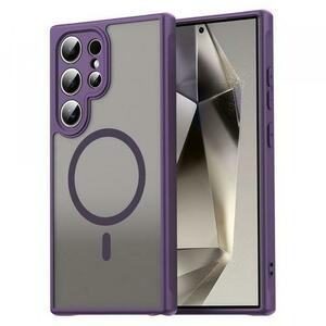 Husa MagSafe pentru Samsung Galaxy S24 Ultra S928, Techsuit, HaloFrost II, Mov imagine