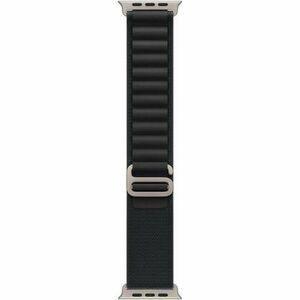 Curea Smartwatch pentru Apple Watch 49mm, Alpine Loop - Medium - Natural Titanium Finish (Negru) imagine