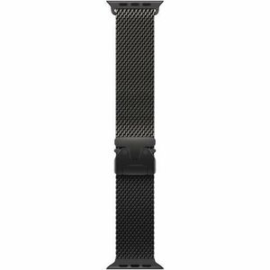 Curea Smartwatch Apple MGHT4ZM/A pentru Watch 49mm, Milanese Loop, Titanium, Medium (Negru) imagine