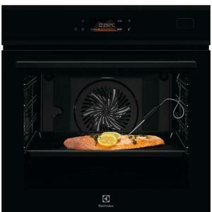 Cuptor incorporabil Electrolux EOB8S39H, Electric, 70 L, Autocuratare abur, SteamBoost, Control touch, Grill, Timer electronic (Negru) imagine
