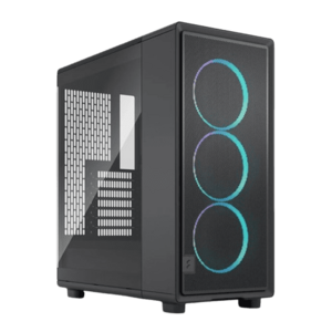 Carcasa Fractal Design Epoch Black TG Light Tint, iluminare RGB, Middle Tower, Fara sursa (Negru) imagine