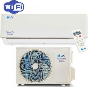 Aparat de aer conditionat tip Pompa de caldura LDK Aeolus ProDesign 13.600BTU, Clasa A++, Putere 4 kW, Inverter, Anti mucegai, SelfClean, Sleep, Eco, Timer, Wi-Fi, Self Diagnosis, Turbo, Afisaj LED, AutoRestart (Alb) imagine