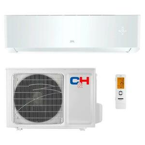 Aparat de aer conditionat Cooper&Hunter SUPREME Continental CH-S12FTXAL-WP, 12000 BTU, Clasa A+++/A+++, Inverter, Wi-Fi, I FEEL, Auto-restart, Auto-diagnosticare, BLUE FIN (Alb) imagine