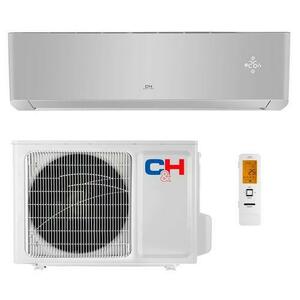 Aparat de aer conditionat Cooper&Hunter SUPREME Continental CH-S12FTXAL-SC, 12000 BTU, Clasa A+++/A+++, Inverter, Wi-Fi, I FEEL, Auto-restart, Auto-diagnosticare, BLUE FIN (Argintiu) imagine