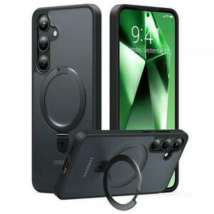 Husa MagSafe pentru Samsung Galaxy S24+ S926, Torras, Ostand, Neagra imagine