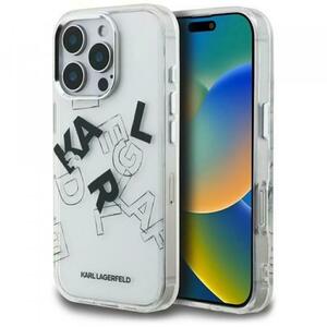 Husa pentru Apple iPhone 16 Pro, Karl Lagerfeld, IML Sketched Graphic Logo, Transparenta imagine