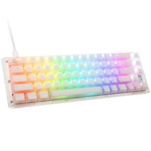 Tastatura Gaming Ducky One 3 Aura SF, iluminare RGB, Wired, Cherry MX Speed Silver Switches (Alb) imagine