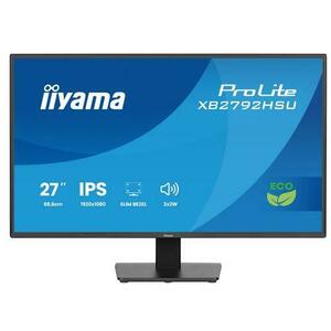 Monitor IPS LED Iiyama 27inch X2792HSU-B1, Full HD (1920 x 1080), HDMI, DisplayPort, Boxe, 120 Hz, 3 ms (Negru) imagine