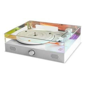 Pick-up cu ac safir si difuzor bluetooth Electromures EM 1020, Culoare Alb - Rainbow Edition imagine