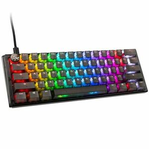 Tastatura Gaming Ducky One 3 Aura Mini Wired, USB, iluminare LED, Gateron Baby Kangaroo (Negru) imagine