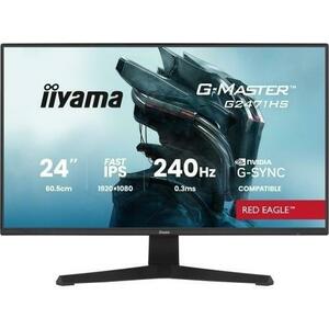 Monitor Gaming IPS LED Iiyama 23.8inch G2471HS-B1, Full HD (1920 x 1080), HDMI, DisplayPort, Boxe, 240 Hz, 0.3 ms (Negru) imagine