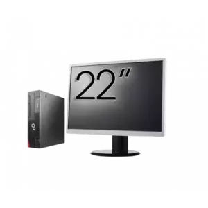 Calculator Sistem PC Refurbished Pachet Calculator refurbished Fujitsu Esprimo D756 Desktop, Intel Core i5-6500T 2.50-3.10GHz, 8GB DDR4, 500GB HDD + Monitor 22" imagine