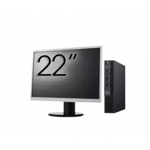 Calculator Sistem PC Refurbished Pachet Calculator refurbished DELL OptiPlex 3060 MiniPC, Intel Core i3-8100T 3.10GHz, 8GB DDR4, 256GB SSD + Monitor 22" imagine
