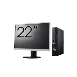 Calculator Sistem PC Refurbished Pachet Calculator refurbished DELL OptiPlex 7080 Mini PC, Intel Core i5-10500T 2.30 - 3.80GHz, 8GB DDR4, 256GB SSD + Monitor 22" imagine