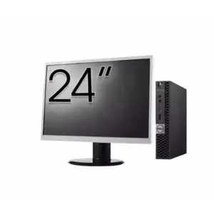 Calculator Sistem PC Refurbished Pachet Calculator refurbished DELL OptiPlex 5060 Mini PC, Intel Core i5-8500T 2.10-3.50GHz, 16GB DDR4, 512GB SSD + Monitor 24" imagine