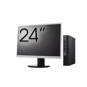 Calculator Sistem PC Refurbished Pachet Calculator refurbished DELL OptiPlex 3060 MiniPC, Intel Core i3-8100T 3.10GHz, 8GB DDR4, 256GB SSD + Monitor 24" imagine