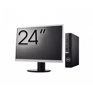Calculator Sistem PC Refurbished Pachet Calculator refurbished DELL OptiPlex 7080 Mini PC, Intel Core i5-10500T 2.30 - 3.80GHz, 8GB DDR4, 256GB SSD + Monitor 24" imagine