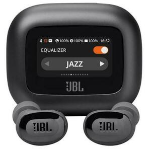 Casti True Wireless In-Ear JBL Live Buds 3, Bluetooth, Ecran Touchscreen 1.45inch, ANC, 6 Microfoane, Personi-fi 3.0, IP55 (Negru) imagine