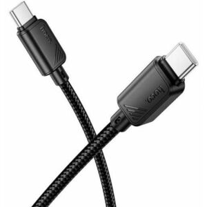 Cablu Date si Incarcare USB-C - USB-C HOCO X113, 60W, 1m, Negru imagine
