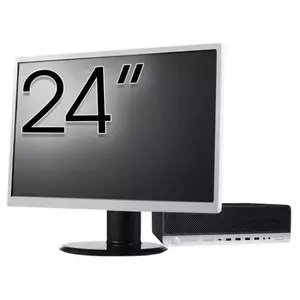 Calculator Sistem PC Refurbished Pachet Calculator refurbished HP ProDesk 800 G3 SFF, Intel Core i5-7500 3.40-3.80GHz, 8GB DDR4, 256GB SSD + Monitor 24" imagine