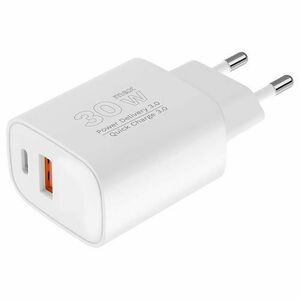 Incarcator retea Kruger&Matz KM0855, Quick Charge, PD 3.0, QC 3.0, 30W, USB - USB Type-C (Alb) imagine