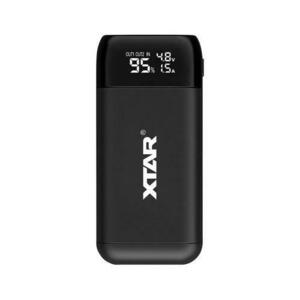 Incarcator pentru baterii XTAR, PB2S, Compatibil cu Li-ion 18650/20700/21700/26650 (Negru) imagine