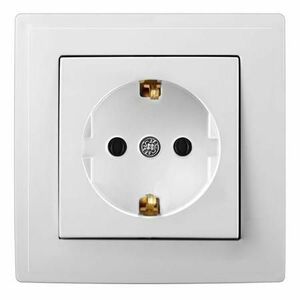 Priza simpla OEM PS-2506 (Alb) imagine