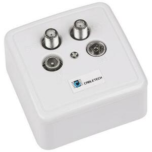 Priza RTV-SAT CABLETECH GNI0509 (Alb) imagine