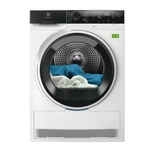 Uscator de rufe Electrolux DelicateCare EW7D494RCE, Pompa de caldura, 9 kg, Clasa energie B, Wi-Fi, refrigerant ecologic R290 (GWP 3), motor Inverter, display LED, sistem uscare DelicateCare + Sensicare, filtru EasyFlow 5.56 l, Auto Shut-Off (Alb) imagine