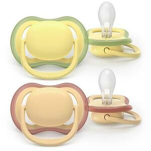 Set 2 suzete Philips Avent Ultra Air SCF087/07 care lasa pielea bebelusului sa respire, ortodontice, fara BPA, 0-6 luni, colorat imagine