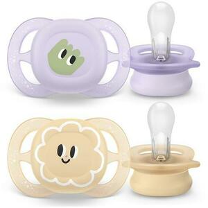 Set 2 suzete Philips Avent Ultra Start SCF075/13, ortodontice, fara BPA, 0-2 luni imagine
