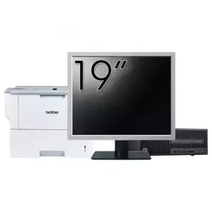 Pachet Calculator refurbished HP 280 G2 SFF, Intel Pentium G4400 3.30GHz, 8GB DDR4, 500GB HDD, DVD-ROM + Monitor 19" & Imprimanta Brother HL-L6300DW imagine