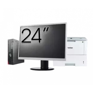 Pachet Calculator refurbished Fujitsu Esprimo D756 Desktop, Intel Core i5-6500T 2.50-3.10GHz, 8GB DDR4, 500GB HDD + Monitor 24" + Imprimanta Brother HL-L6300DW imagine