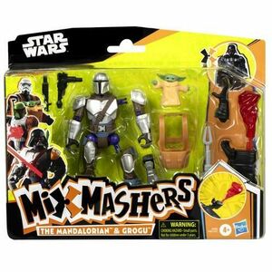 Figurina Star Wars Mix Mashers - The Mandalorian, cu accesorii, 12 cm imagine
