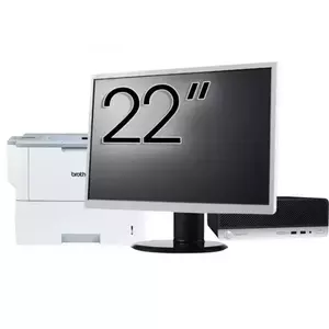 Pachet Calculator refurbished HP ProDesk 400 G4 SFF, Intel Core i5-7500 3.40GHz, 8GB DDR4, 256GB SSD + Monitor 22" & Imprimanta Brother HL-L6300DW imagine