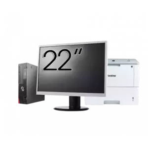 Pachet Calculator refurbished Fujitsu Esprimo D556 SFF, Intel Core i3-6100 3.70GHz, 8GB DDR4, 256GB SSD + Monitor 22" + Imprimanta Brother HL-L6300DW imagine