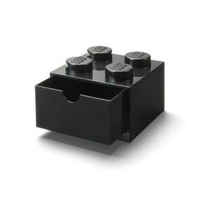 Sertar de birou LEGO 2x2, 16 x 16 x 12 cm, +3 ani, Negru imagine