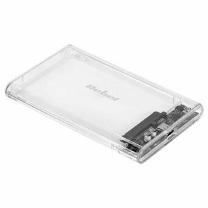 Rack HDD Rebel KOM1201, USB-C 3.1, 2.5inch, Max 2TB (Transparent) imagine