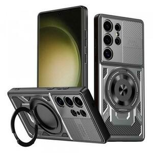 Husa pentru Samsung Galaxy S23 Ultra S918, Techsuit, RuggedCam, Gri imagine