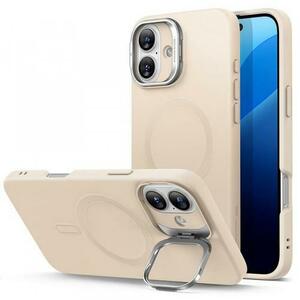 Husa MagSafe pentru Apple iPhone 16 Plus, ESR, Cloud Soft Kickstand, Crem imagine