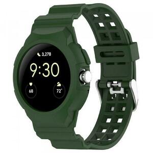 Curea Techsuit W065 pentru Google Pixel Watch 3 41mm / Watch 2 / Watch, Verde imagine