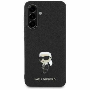 Husa pentru Samsung Galaxy A36 A366, Karl Lagerfeld, Glitter Fixed Ikonik Karl, Neagra imagine