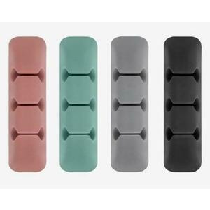 Organizator cabluri si incarcatoare cu dublu adeziv Ringke 8809688890703, set 4 bucati (Multicolor) imagine