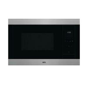 Cuptor cu microunde incorporabil AEG Seria 5000, 23 l, 900 W, Grill 1000 W, Afisaj digital, Avertizare sonora, Timer electronic, Diametru platan 315 mm (Negru/Inox) imagine